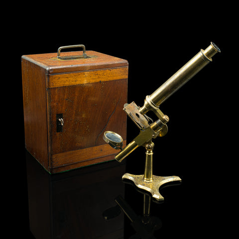 Antique Compound Microscope, English, Instrument, Negretti & Zambra, Victorian