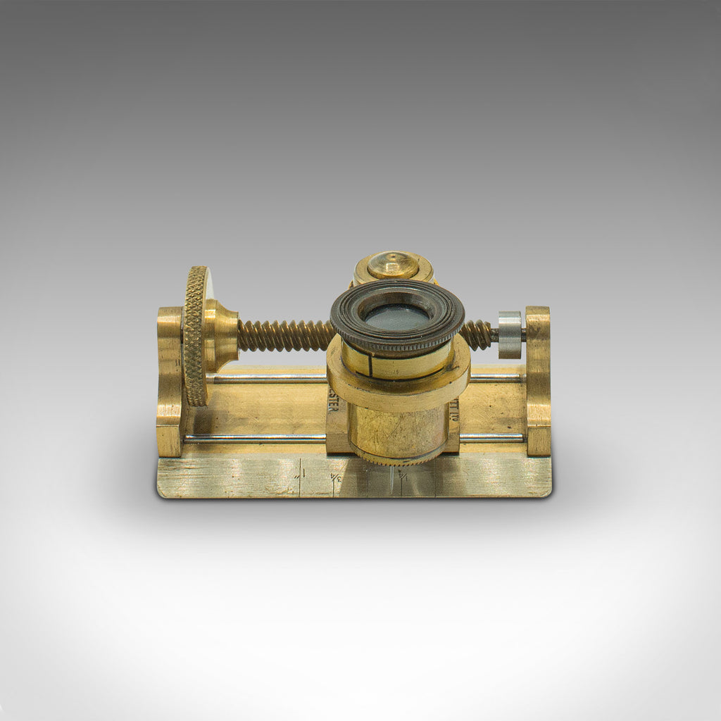 Antique Thread Counter, English, Brass, Industrial Instrument ...