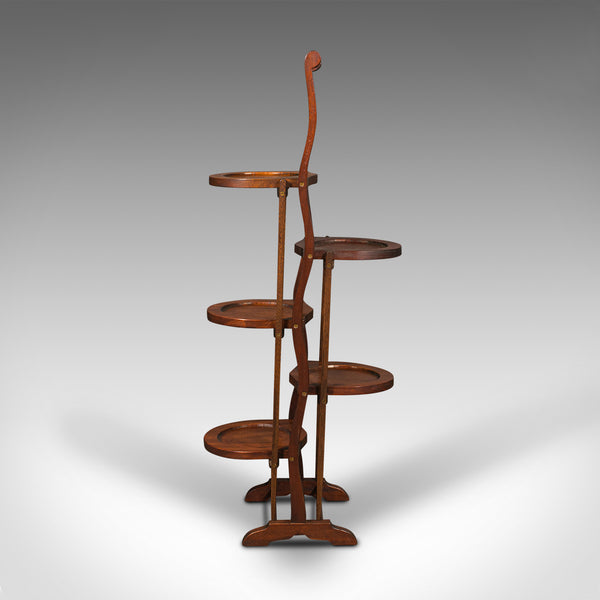 Pair Of Vintage Folding Cake Stands, English, Afternoon Tea, Art Deco, C.1930