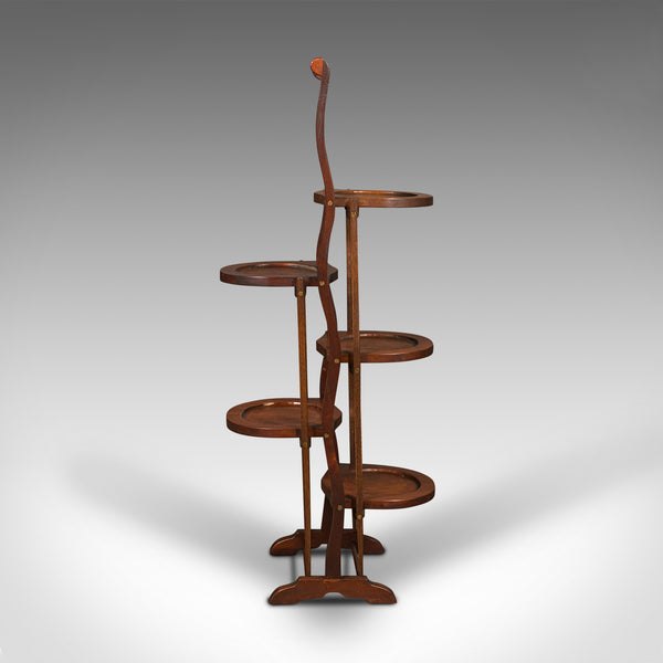 Pair Of Vintage Folding Cake Stands, English, Afternoon Tea, Art Deco, C.1930