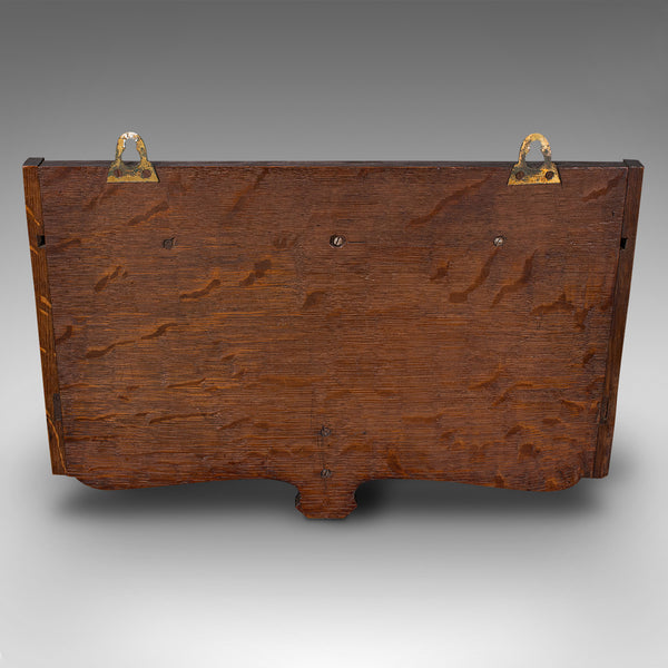 Antique Display Rack, English, Oak, Kitchen, Hallway, Wall Shelf, Victorian