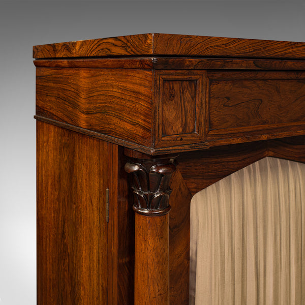 Antique Breakfront Book Cabinet, English, Chiffonier, Sideboard, William IV