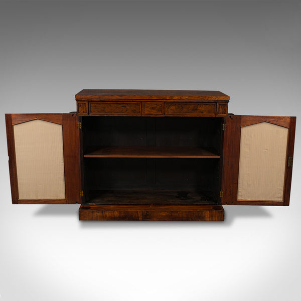 Antique Breakfront Book Cabinet, English, Chiffonier, Sideboard, William IV