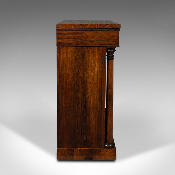 Antique Breakfront Book Cabinet, English, Chiffonier, Sideboard, William IV