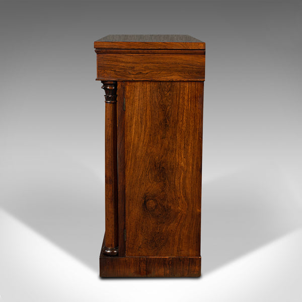 Antique Breakfront Book Cabinet, English, Chiffonier, Sideboard, William IV