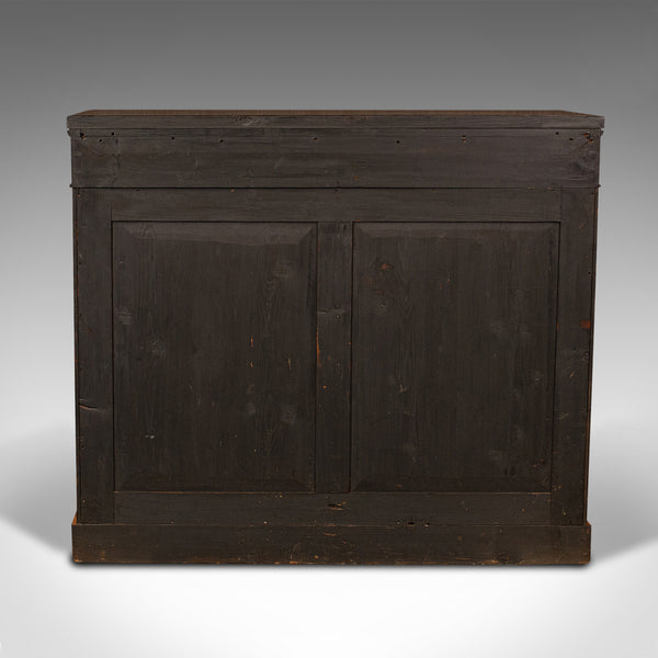 Antique Breakfront Book Cabinet, English, Chiffonier, Sideboard, William IV
