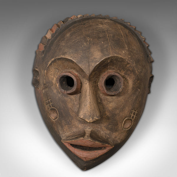 Antique Carved Dan Mask, Ivorian, African, Tribal, Ivory Coast, Victorian, 1900