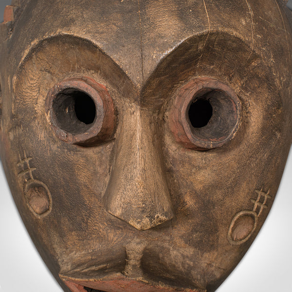 Antique Carved Dan Mask, Ivorian, African, Tribal, Ivory Coast, Victorian, 1900