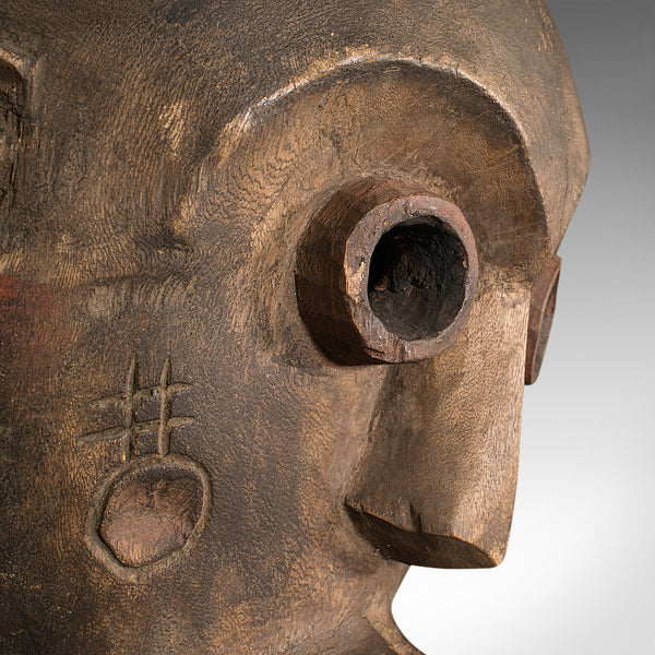 Antique Carved Dan Mask, Ivorian, African, Tribal, Ivory Coast, Victorian, 1900