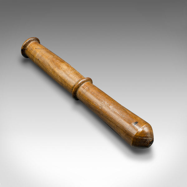 Antique Turned Mortar and Pestle, English, Yew, Decorative Treen, Victorian