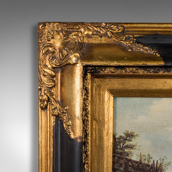 Small Vintage Sheep Scene, English, Gilt Framed, Decorative Picture, Countryside