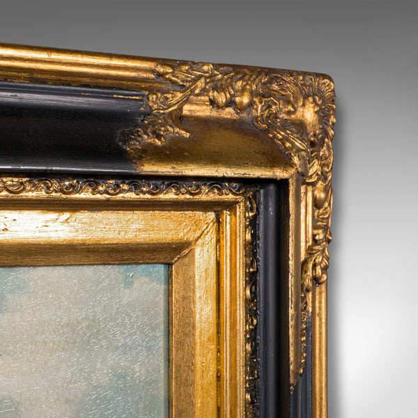Small Vintage Sheep Scene, English, Gilt Framed, Decorative Picture, Countryside