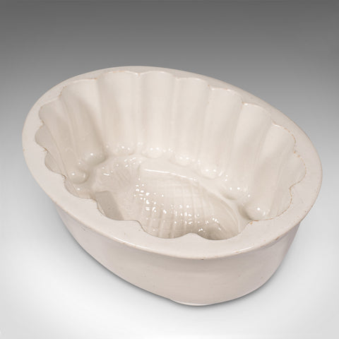 Antique Jelly Mould, English, Kitchen, Ceramic, Decorative, Pineapple, Victorian