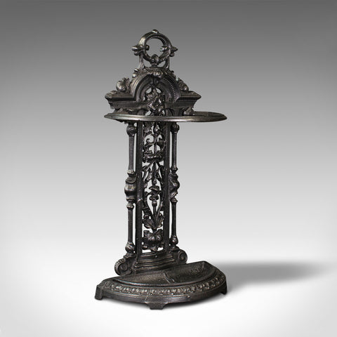 Antique Decorative Hall Stick Stand, English, After Coalbrookdale, Edwardian