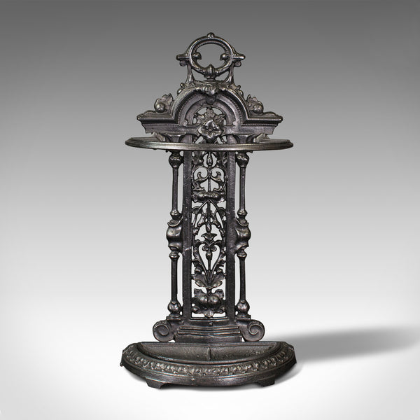 Antique Decorative Hall Stick Stand, English, After Coalbrookdale, Edwardian