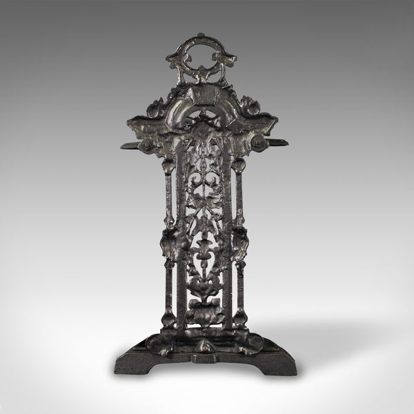 Antique Decorative Hall Stick Stand, English, After Coalbrookdale, Edwardian