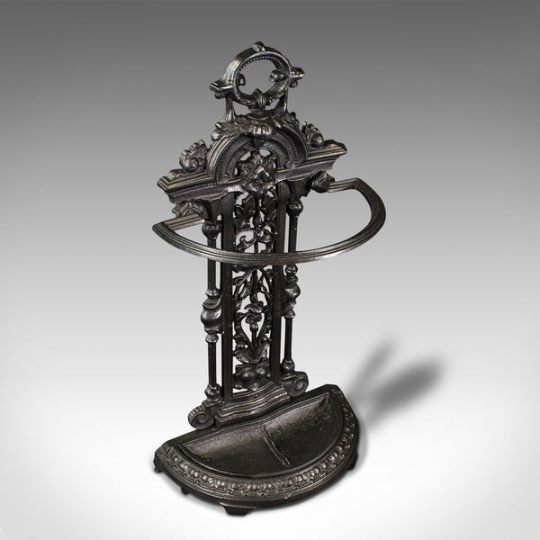 Antique Decorative Hall Stick Stand, English, After Coalbrookdale, Edwardian