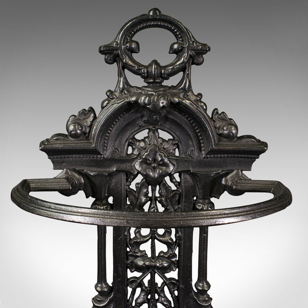 Antique Decorative Hall Stick Stand, English, After Coalbrookdale, Edwardian