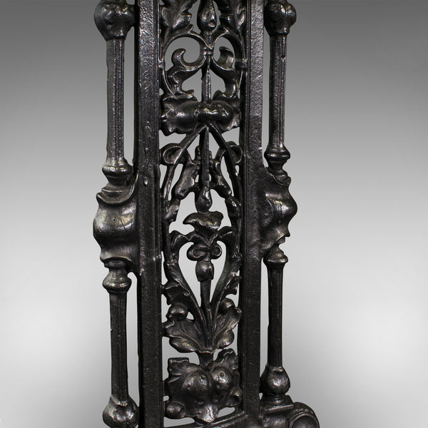 Antique Decorative Hall Stick Stand, English, After Coalbrookdale, Edwardian