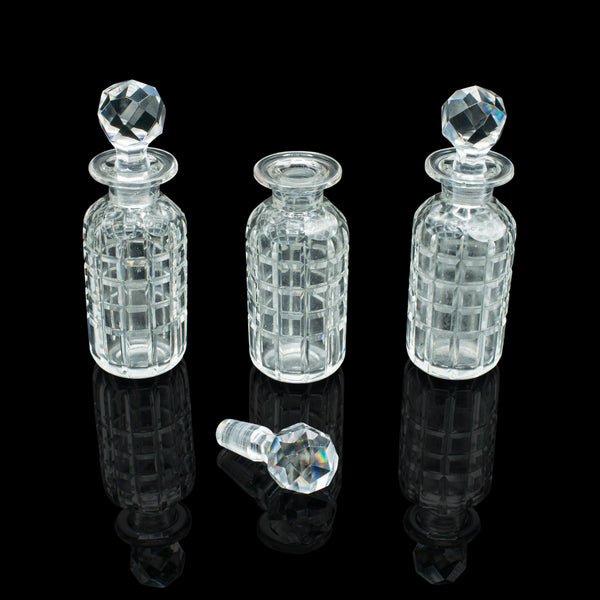 Antique Table Condiment Set, English, Silver Plate, Glass, Cruet, Victorian