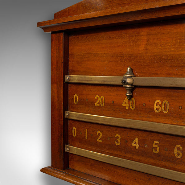 Antique Billiards Scoreboard, English, Snooker, Palmer & Sons, London, Edwardian