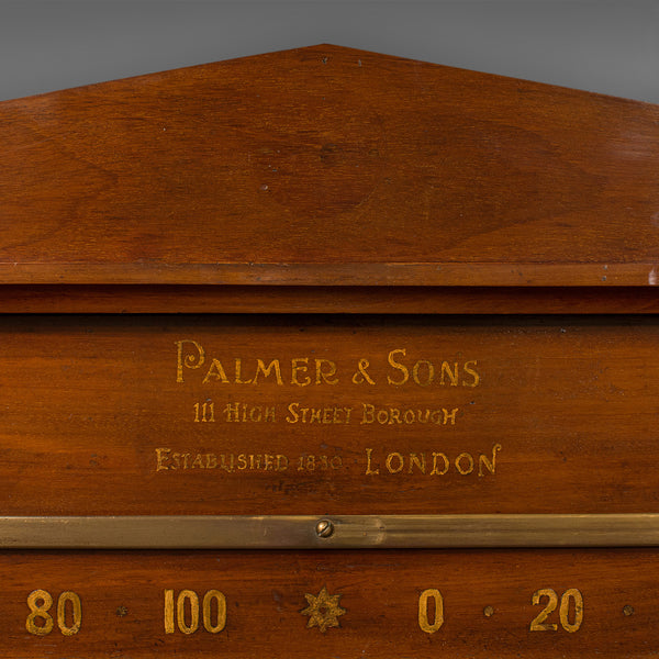 Antique Billiards Scoreboard, English, Snooker, Palmer & Sons, London, Edwardian