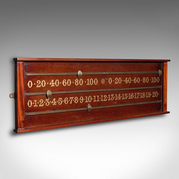 Antique Billiard Scoreboard, English, Games Room, Score Counter, Victorian, 1900