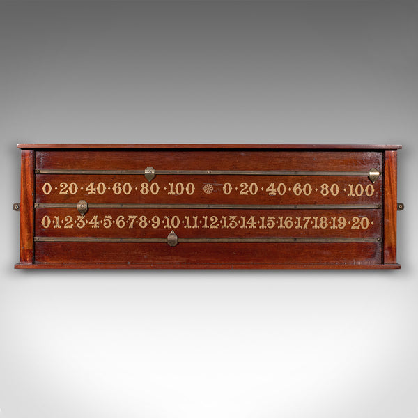 Antique Billiard Scoreboard, English, Games Room, Score Counter, Victorian, 1900
