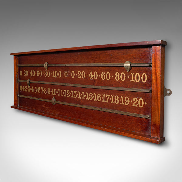 Antique Billiard Scoreboard, English, Games Room, Score Counter, Victorian, 1900