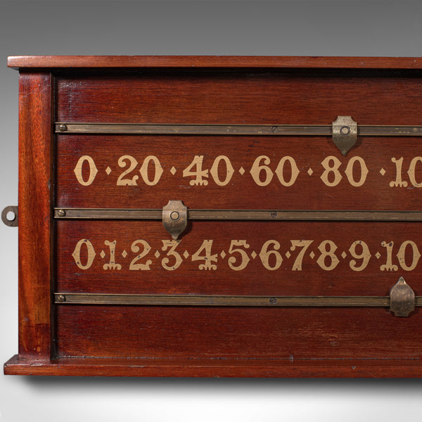 Antique Billiard Scoreboard, English, Games Room, Score Counter, Victorian, 1900