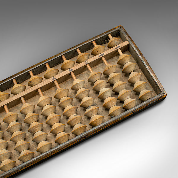 Set of 2 Antique Bamboo Trader's Abacus, Chinese, Oak, Bamboo, Victorian, C.1900