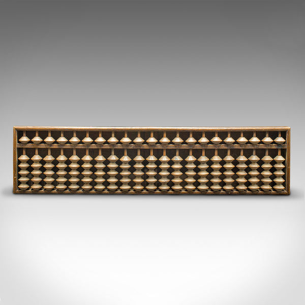 Set of 2 Antique Bamboo Trader's Abacus, Chinese, Oak, Bamboo, Victorian, C.1900