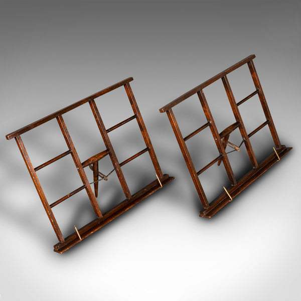 Pair Of Antique Duet Stands, French, Adjustable, Sheet Music Rest, Victorian