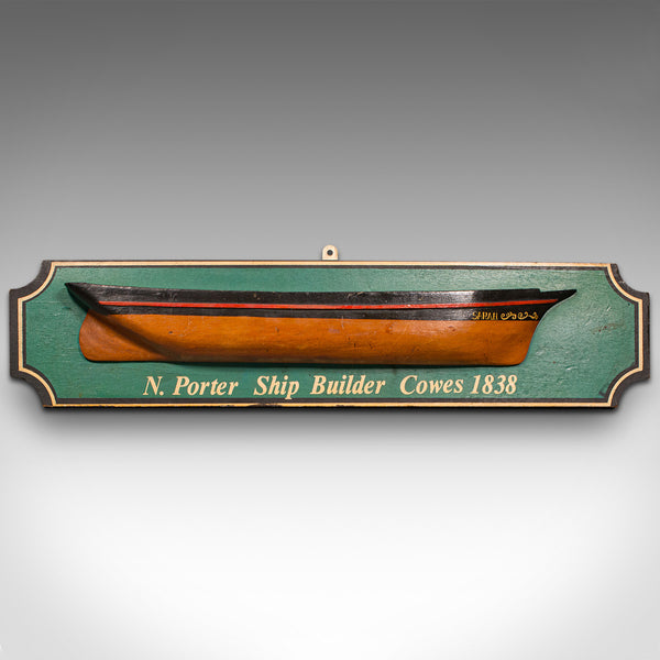 Antique Shipwright's Example Board, English, Nautical Decorative Model, Maritime