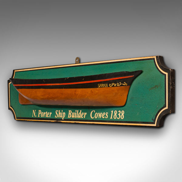 Antique Shipwright's Example Board, English, Nautical Decorative Model, Maritime