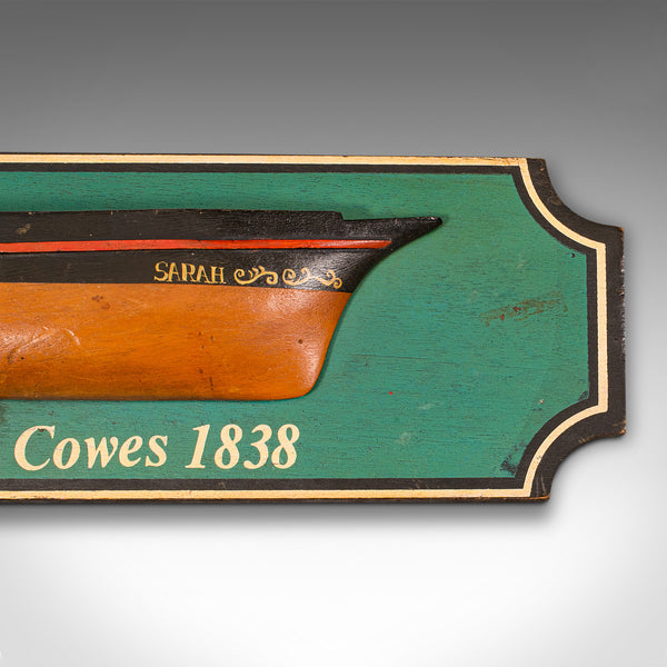 Antique Shipwright's Example Board, English, Nautical Decorative Model, Maritime