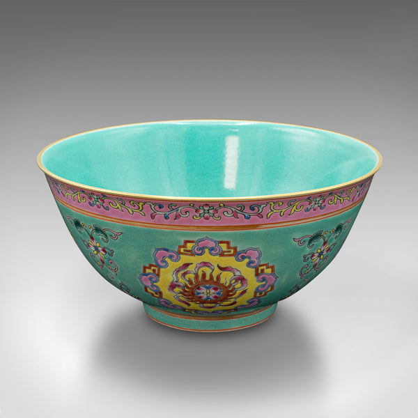 Antique Famille Rose Decorative Bowl, Chinese, Ceramic, Rice Dish, Victorian