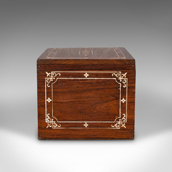Antique Campaign Correspondence Box, Anglo Indian, Colonial, Writing, Victorian