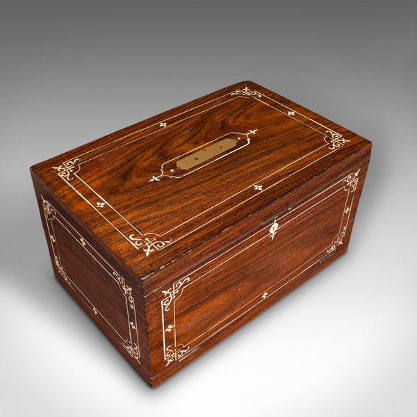 Antique Campaign Correspondence Box, Anglo Indian, Colonial, Writing, Victorian