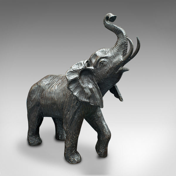 Antique Elephant Statue, English, Bronze, Wildlife Figure, Victorian, Circa 1900