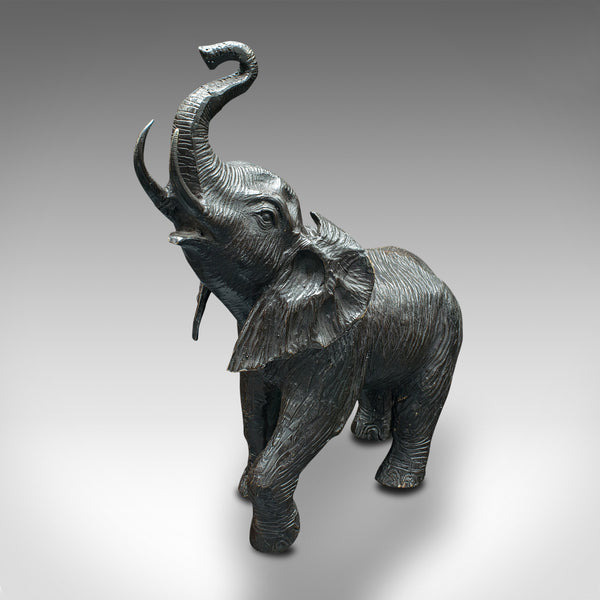 Antique Elephant Statue, English, Bronze, Wildlife Figure, Victorian, Circa 1900
