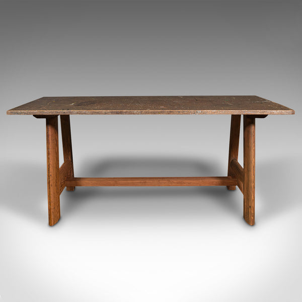 Large Antique Artist's Bench, English, Patina, 6 Seat, Kitchen, Desk, Edwardian