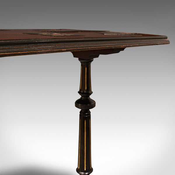 Antique Specimen Table, English, Inlaid, Occasional, Aesthetic Period, Victorian