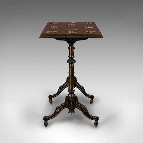 Antique Specimen Table, English, Inlaid, Occasional, Aesthetic Period, Victorian