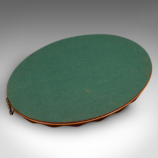Antique Decorative Serving Tray, English, Satinwood, Afternoon Tea, Victorian