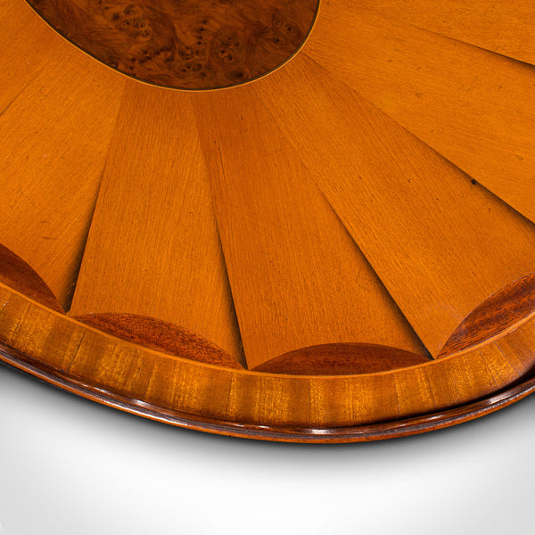Antique Decorative Serving Tray, English, Satinwood, Afternoon Tea, Victorian