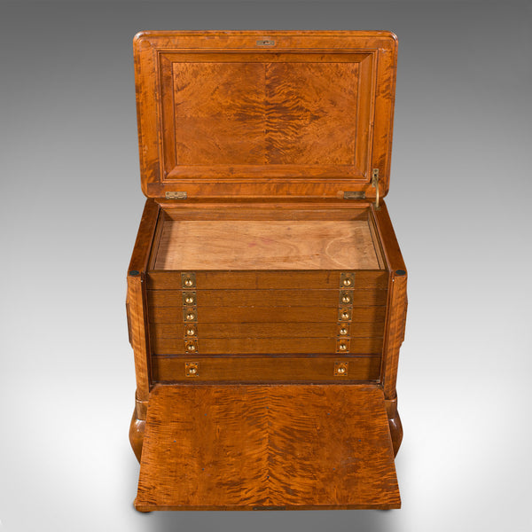 Antique Master Specimen Chest, English, Satinwood, Document Archive, Victorian