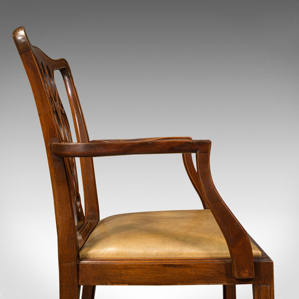 Set of 10 Antique Carver Dining Chairs, English, Chippendale Revival, Victorian