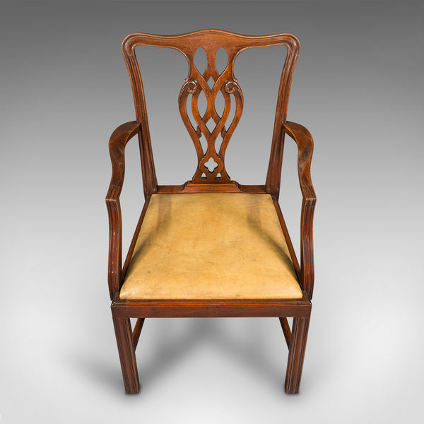 Set of 10 Antique Carver Dining Chairs, English, Chippendale Revival, Victorian