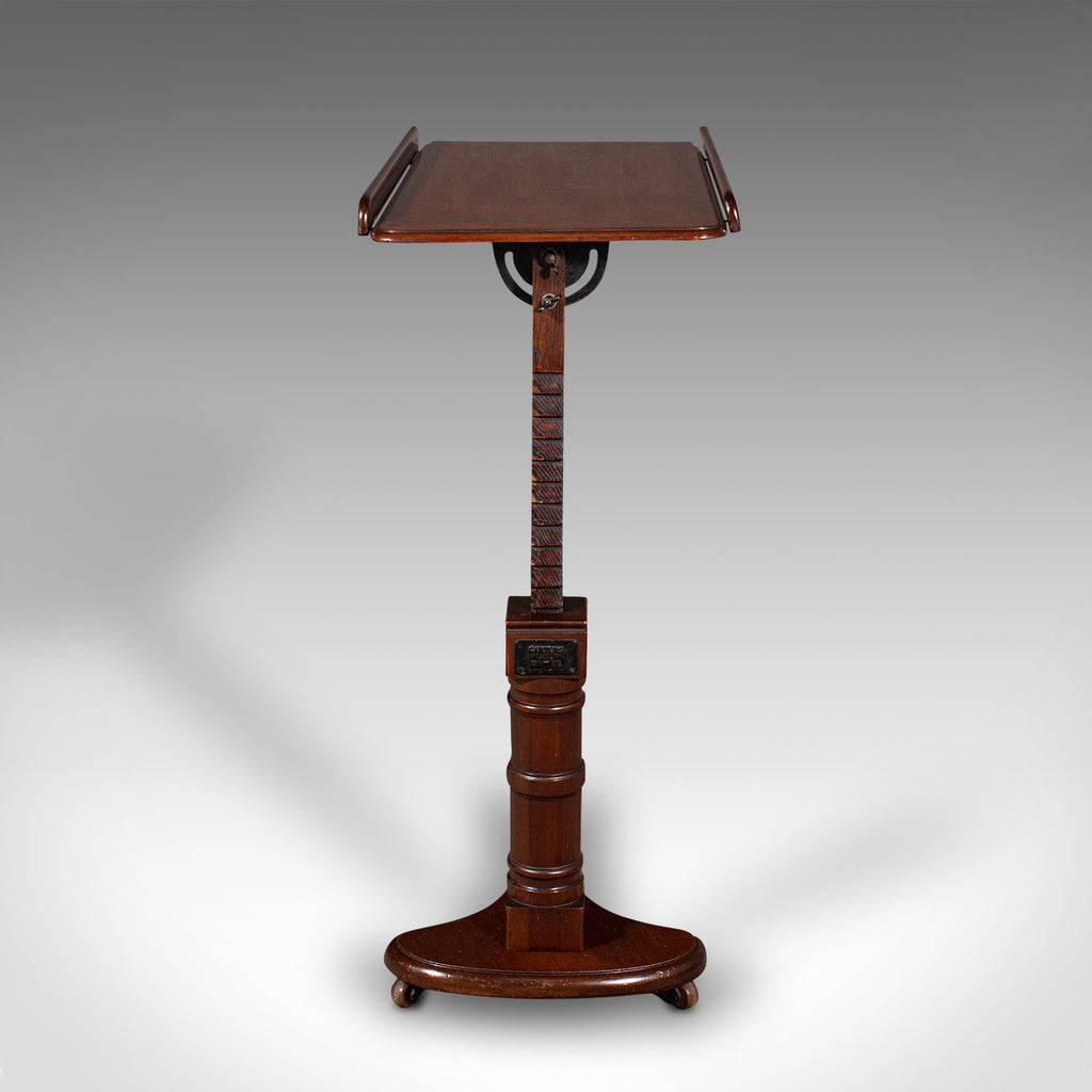 Antique Adjustable Reading Table, English, Lectern, Recital Stand ...
